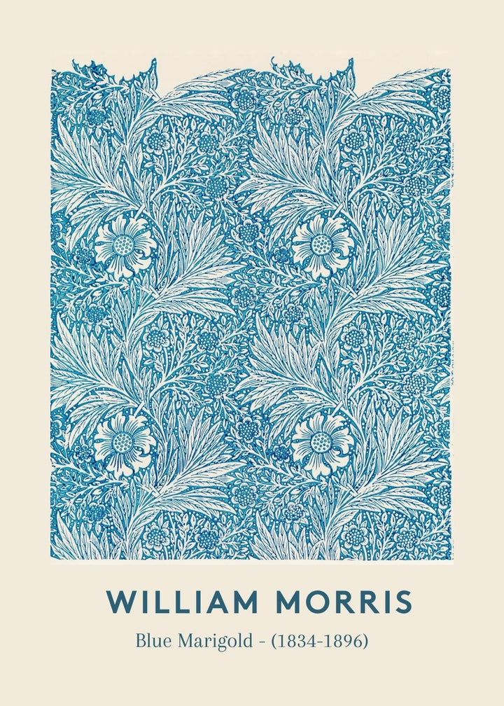 Cuadro-WILLIAM MORRIS- BLUE MARIGOLD-Studio Malek