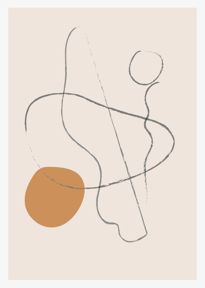Cuadro-ORANGE DOT-Studio Malek