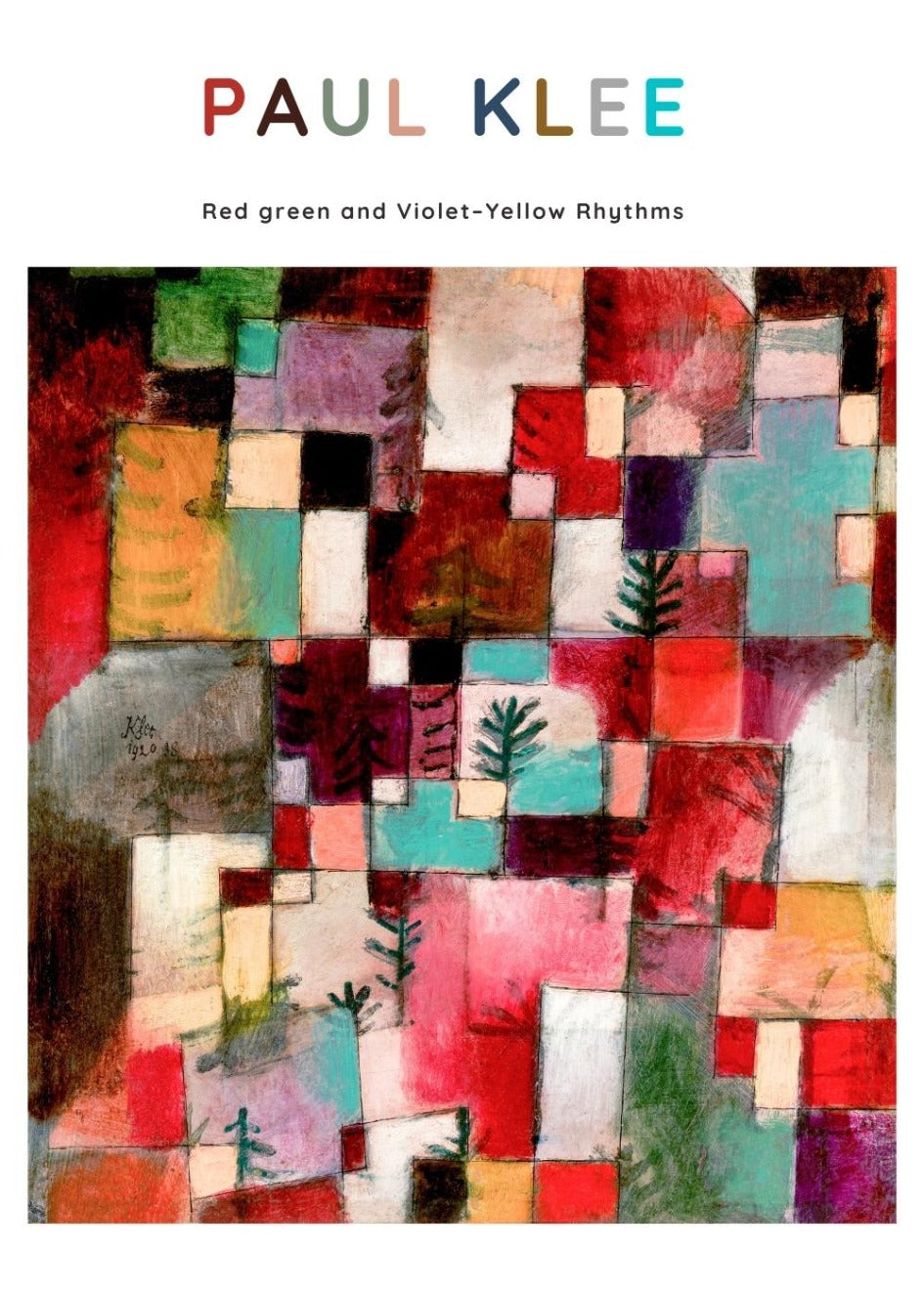 Cuadro-PAUL KLEE - RED AND GREEN-Studio Malek