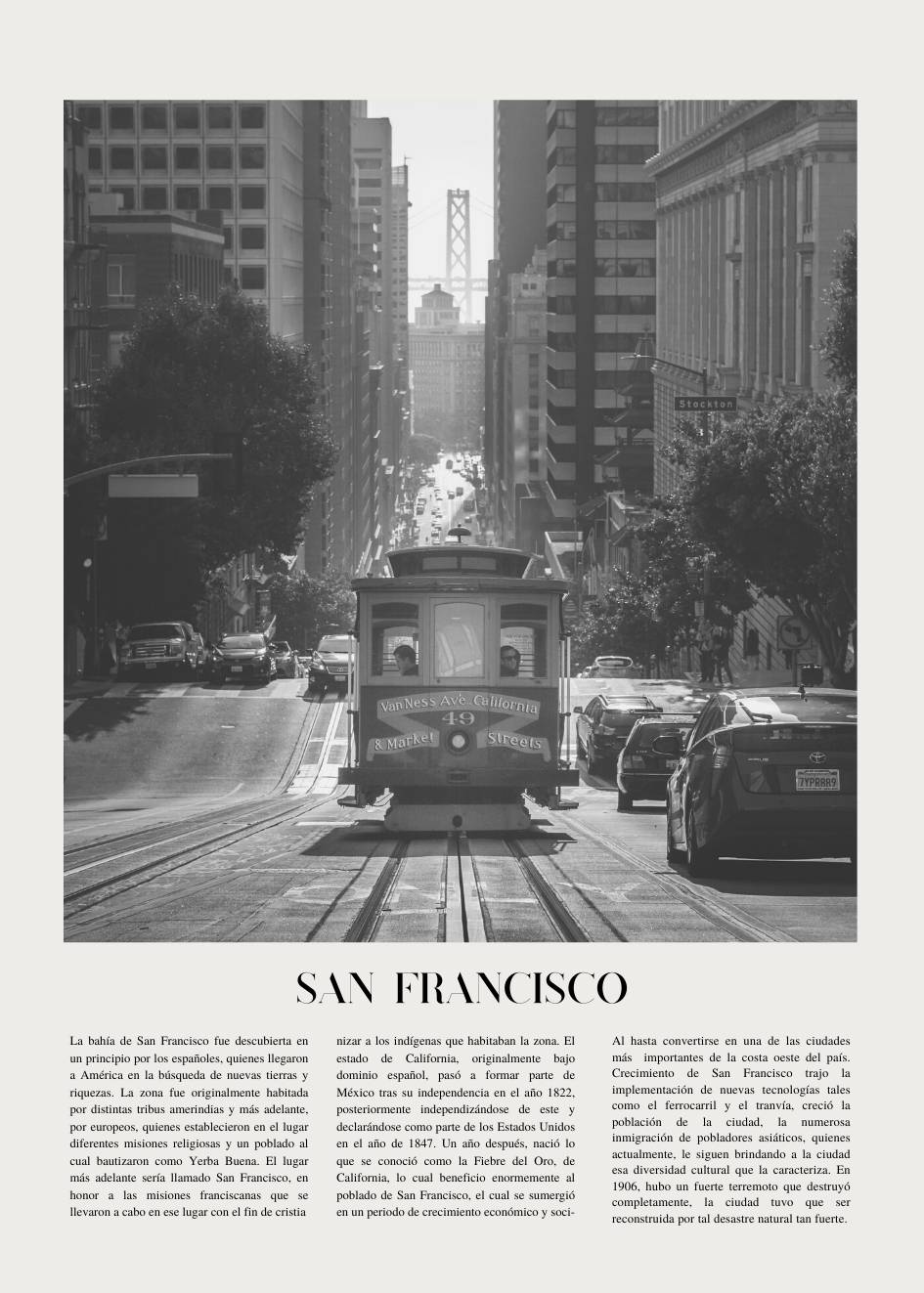 San Francisco Poster - Cuadros de Ciudades | Studio Malek