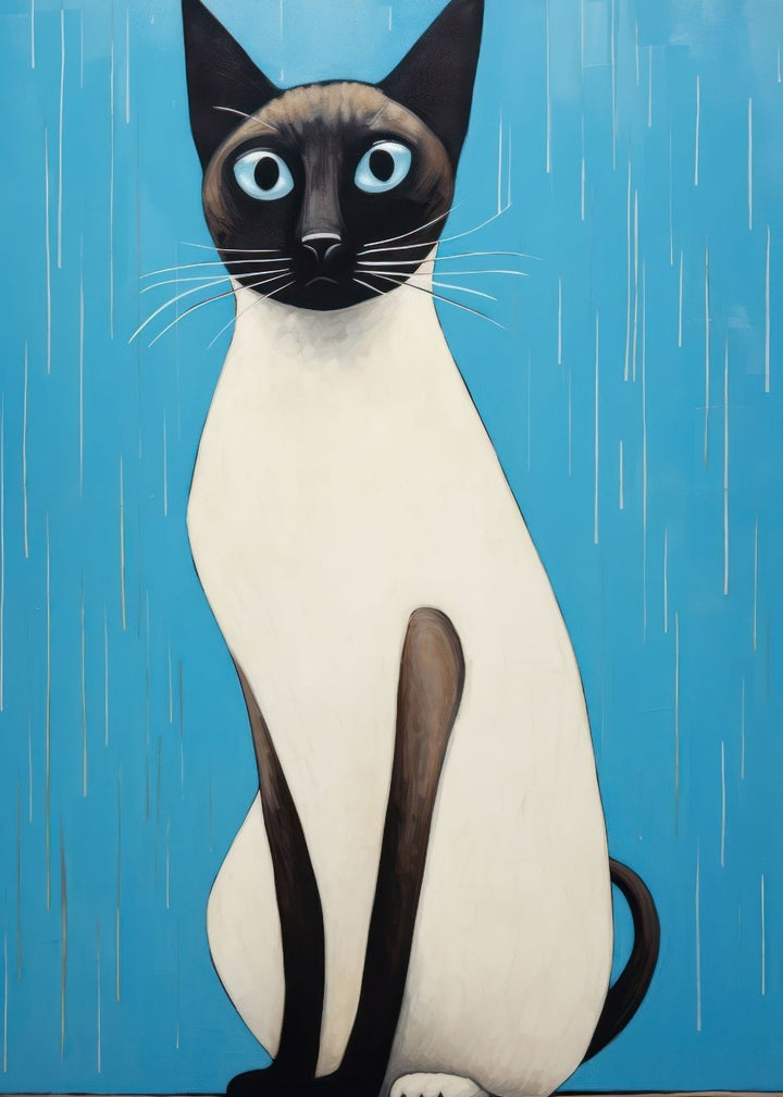 Cuadro-SIAMESE CAT-Studio Malek