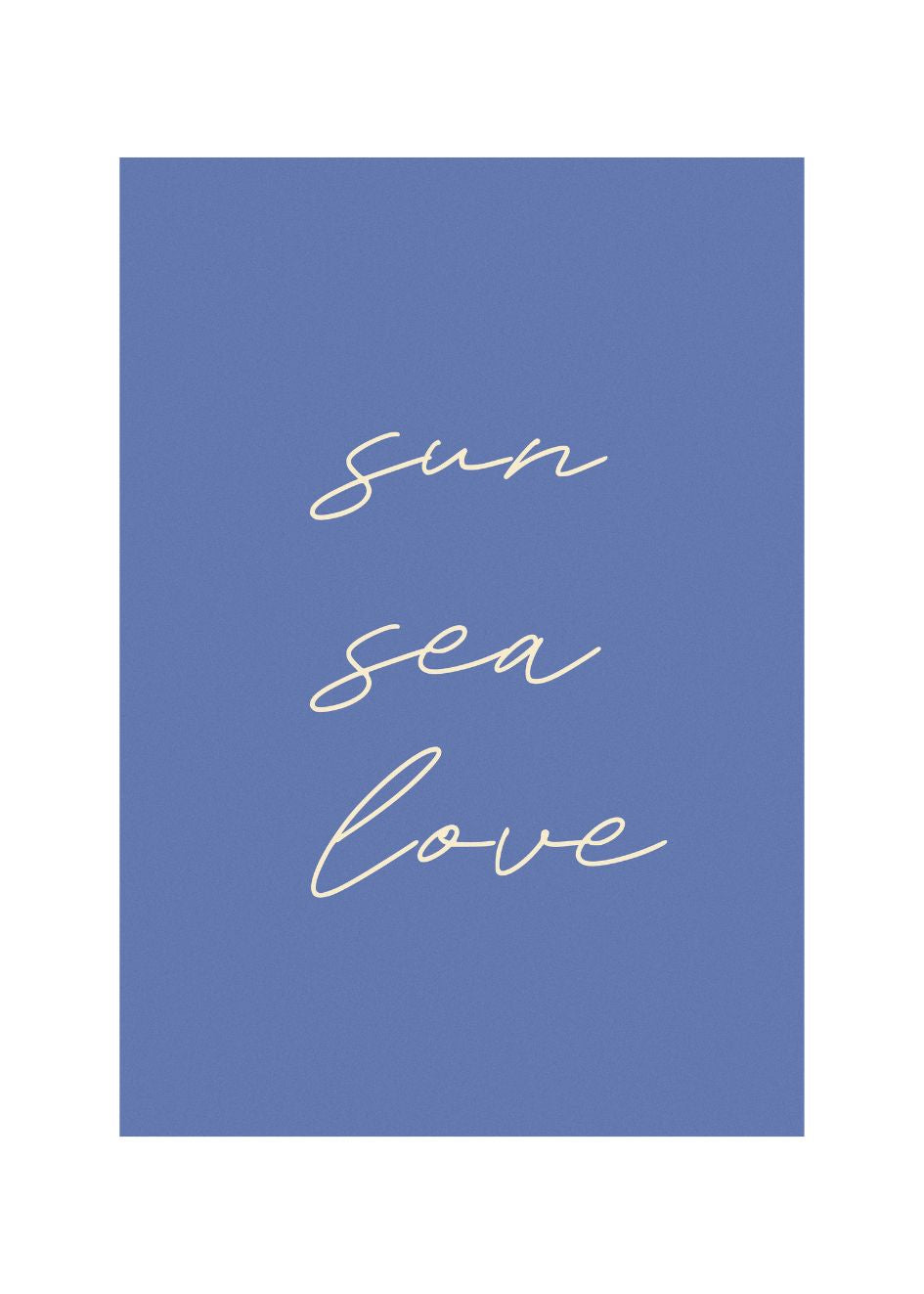 SUN, SEA, LOVE.