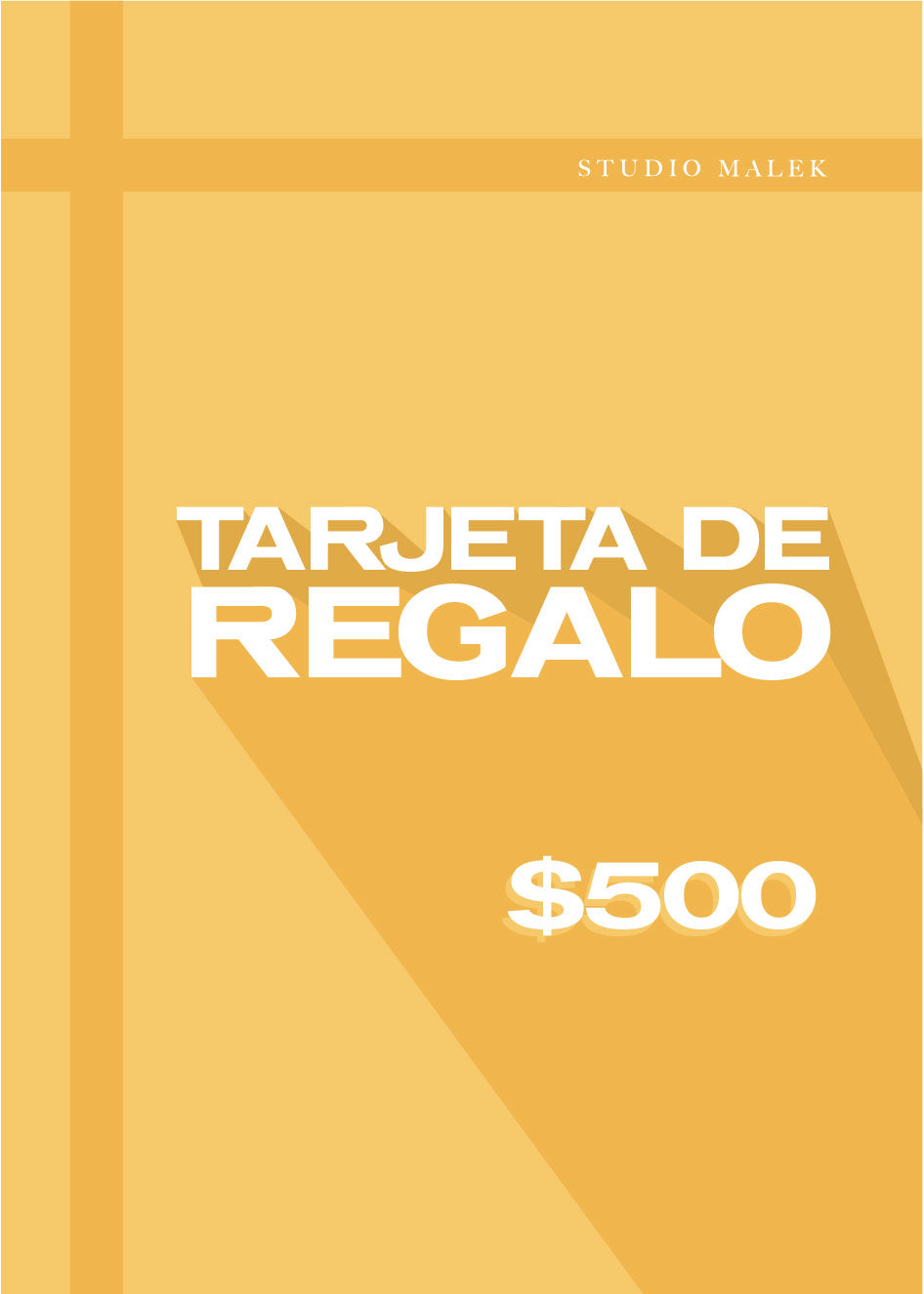 Tarjeta de Regalo Studio Malek