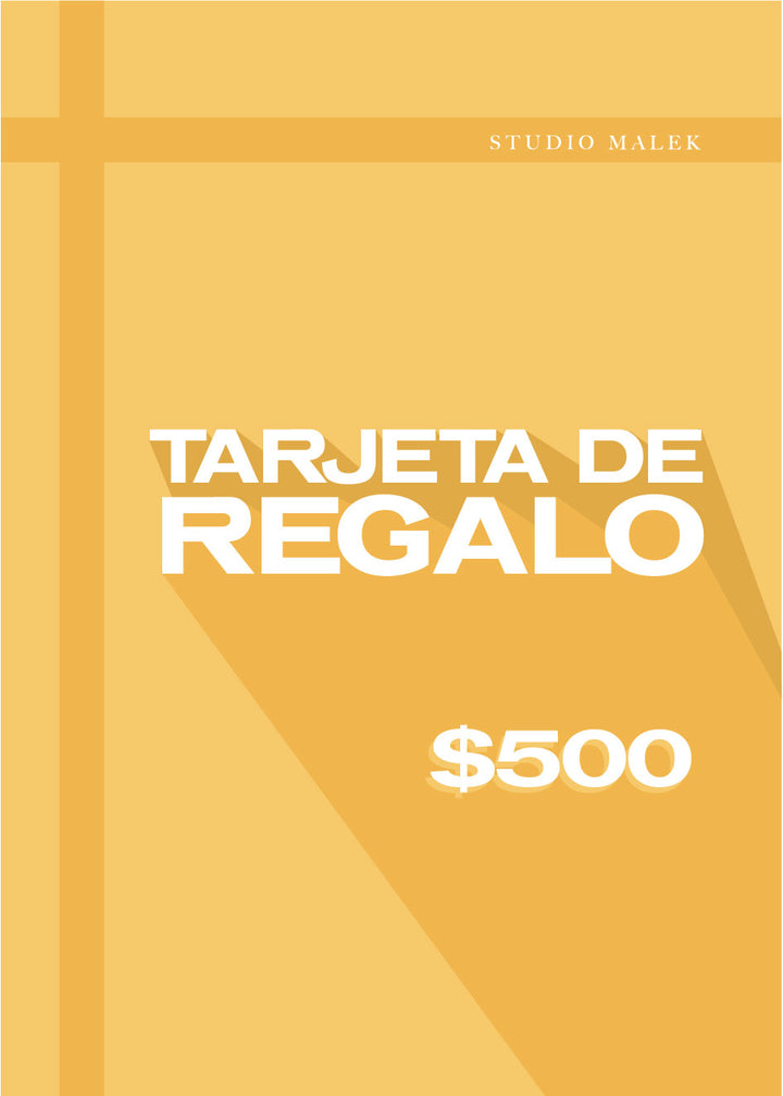 Tarjeta de Regalo Studio Malek