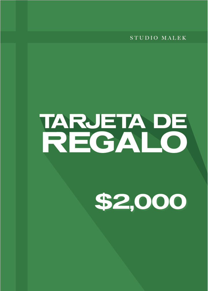 Tarjeta de Regalo Studio Malek