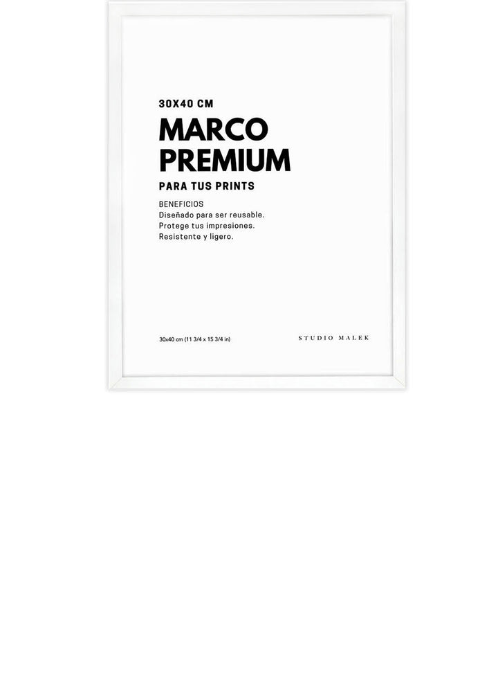 MARCO DE CUADRO BLANCO 30X40 cm