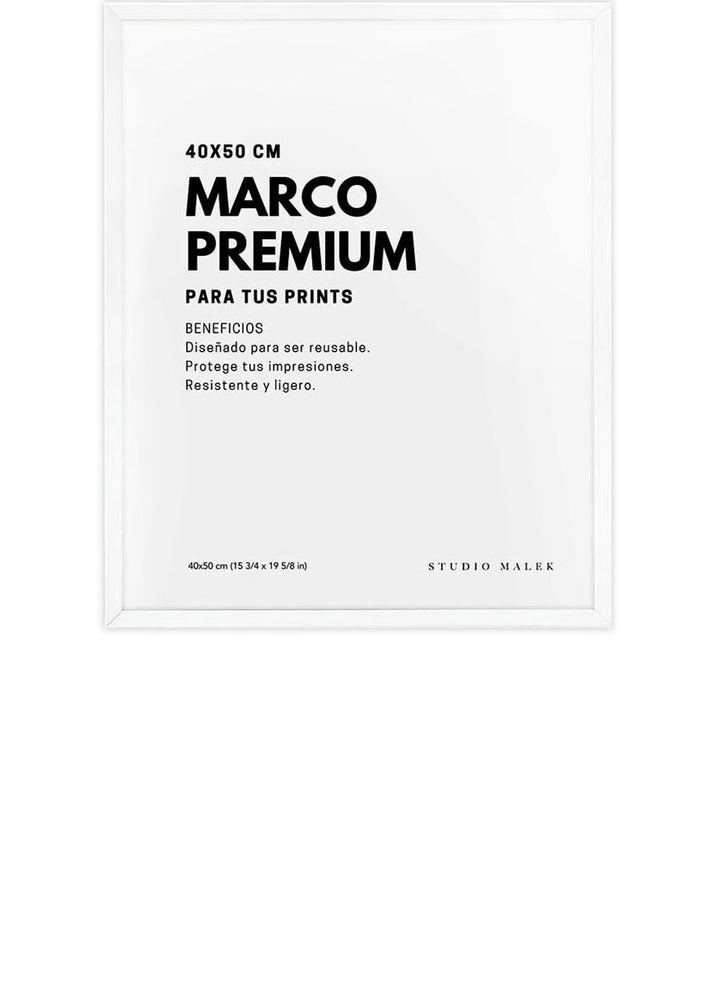 MARCO DE CUADRO BLANCO 40x50 cm