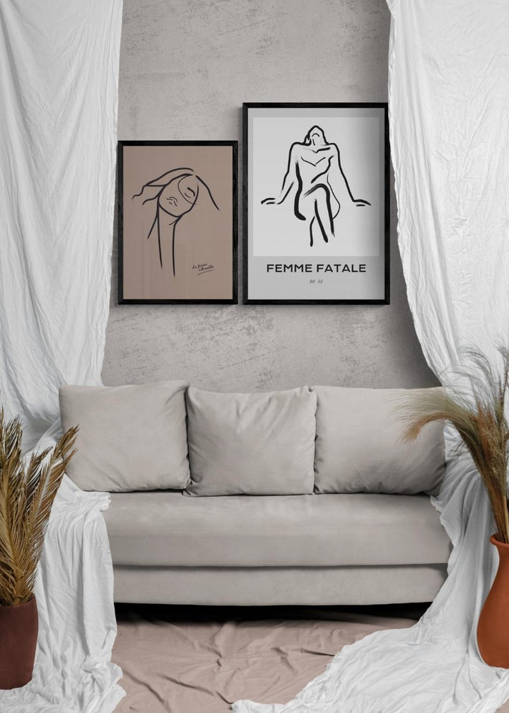 Cuadro-FEMME SILHOUETTE-Studio Malek