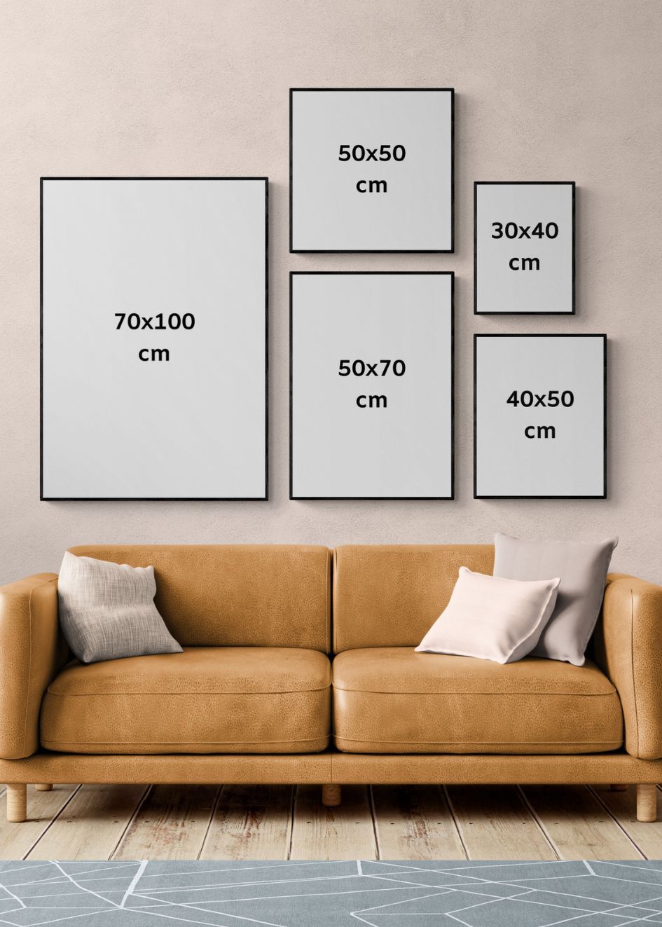 Marcos 50x70 - Negro, blanco, oro, aluminio, roble - Calidad superior -  ArtPhotoLimited