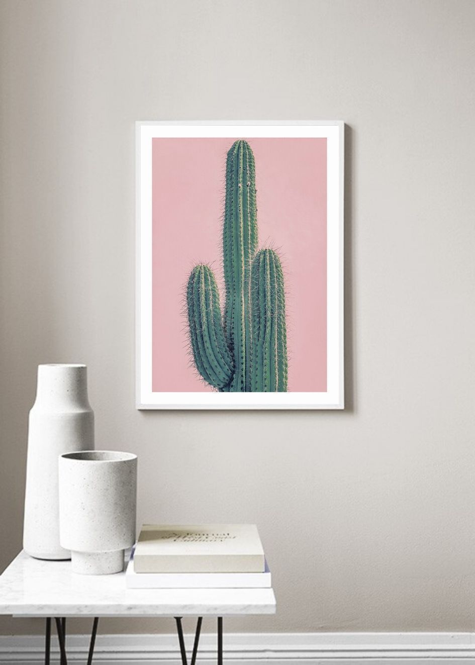 Cuadro-PINK CACTUS-Studio Malek